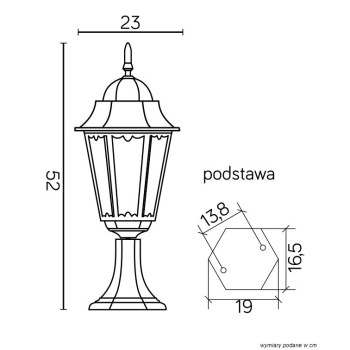 Lampa stojąca RETRO CLASSIC II - K 4011/1 H - SU-MA
