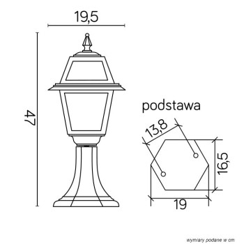 Lampa stojąca WITRAŻ - K 4011/1 N - SU-MA