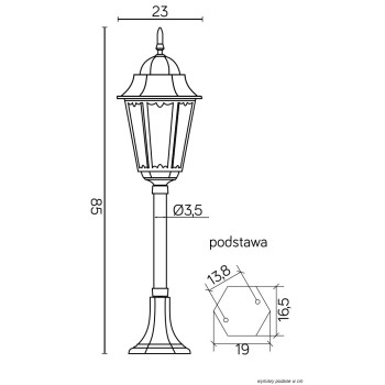 Lampa stojąca RETRO CLASSIC II - K 5002/3 H - SU-MA