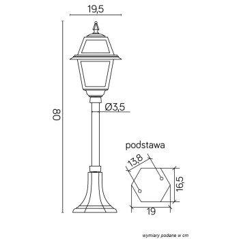 Lampa stojąca WITRAŻ - K 5002/3 N - SU-MA