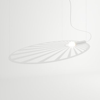 Lampa designerska wisząca LEHDET biała TH.001B - Thoro