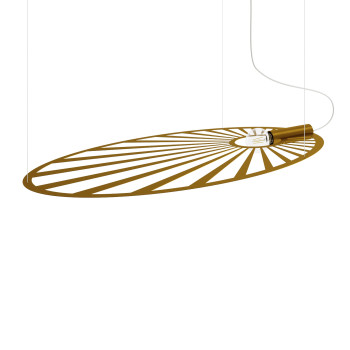 Lampa designerska wisząca LEHDET złota TH.001ZL - Thoro