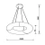Lampa designerska zwis LIMA 15010002 Zuma Line
