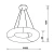 Lampa designerska zwis LIMA 15010003 Zuma Line
