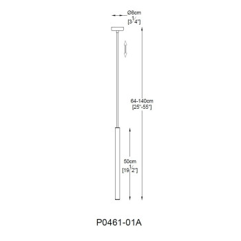 Lampa wisząca nowoczesna LOYA P0461-01A-P7P7 - Zuma Line