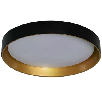 Plafon LED 31W Okrągły Czarno Złoty 50cm 3 Barwy Świecenia CCT Abruzzo Roma ABR-PLR-C-30W-CCT - Abruzzo