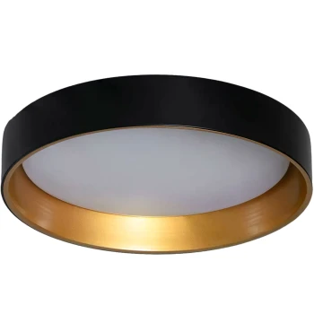 Plafon LED 21W Okrągły Czarno Złoty 45cm 3 Barwy Świecenia CCT Abruzzo Roma ABR-PLR-C-20W-CCT - Abruzzo