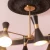 Lampa Sufitowa Żyrandol Czarno Złoty Abruzzo Salvatore ABR-LWS-6XE27 - Abruzzo