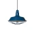 Lampa Wisząca Retro Loft niebieska 36cm E27 Abruzzo Patrone