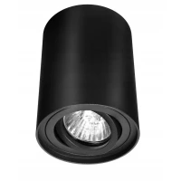 Tuba GU10 sufitowa okrągłą lampa czarna bross regulowana 164 - Decorativi