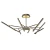 Lampa sufitowa designerska złota brązowa na pilota LED 38W 446 - Decorativi