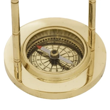Dekoracyjny Globus mosiężny z kompasem MX1160 -GD