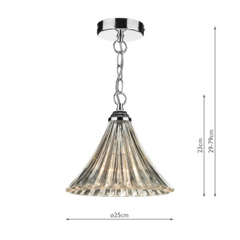 Lampa stylowa wisząca Ardeche 1 ARD0150 - Dar Lighting