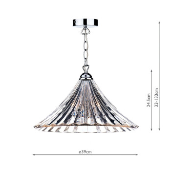 Lampa stylowa wisząca Ardeche 1 ARD868 - Dar Lighting