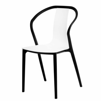 Krzesło Bella czarne/białe - D2 Design
