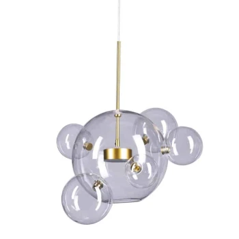 Lampa designerska wisząca BUBBLES złota ST-0801-5+1 - Step Into Design