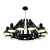 Lampa designerska wisząca SPIDER-12 czarna ST-9233-12 - Step Into Design