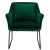 Fotel welurowy zielony MOOS HOME - Step Into Design