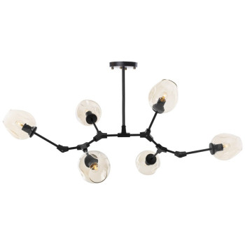 Lampa designerska wisząca MODERN ORCHID-6 czarna ST-1232-6 - Step Into Design