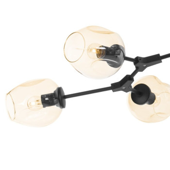 Lampa designerska wisząca MODERN ORCHID-6 czarna ST-1232-6 - Step Into Design