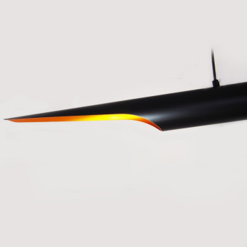 Lampa designerska wisząca BLACK TUBE czarno-złota ST-0502-1 - Step Into Design