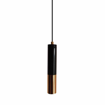 Lampa wisząca nowoczesna GOLDEN PIPE-1 czarno-złota ST-5719-1 - Step Into Design