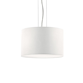 Lampa wisząca abażur WHEEL SP3 BIANCO 009681 - Ideal Lux