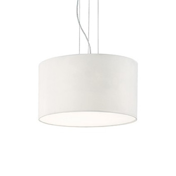 Lampa wisząca abażur WHEEL SP5 BIANCO 009698 - Ideal Lux