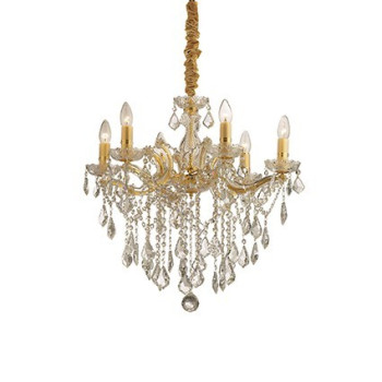 Lampa kryształowa wisząca FLORIAN SP6 ORO 035635 - Ideal Lux