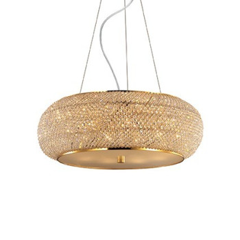 Lampa kryształowa wisząca PASHA' SP10 ORO 082257 - Ideal Lux