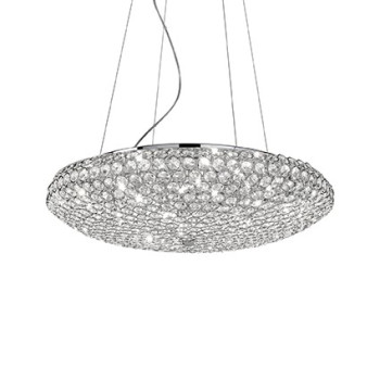 Lampa kryształowa wisząca KING SP12 CROMO 088013 - Ideal Lux
