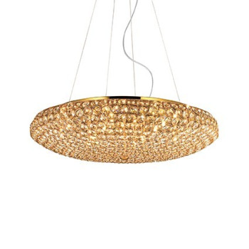 Lampa kryształowa wisząca KING SP12 ORO 088020 - Ideal Lux