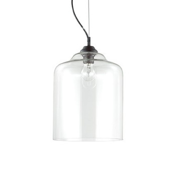 Lampa loft wisząca BISTRO' SP1 SQUARE TRASPARENTE 112305 - Ideal Lux