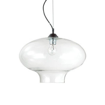 Lampa loft wisząca BISTRO' SP1 ROUND TRASPARENTE 120898 - Ideal Lux