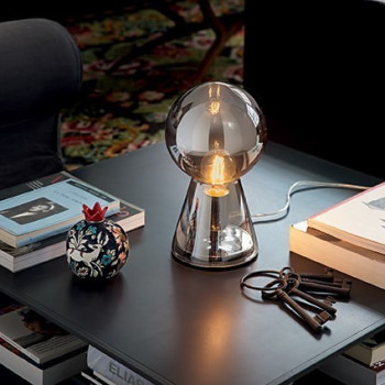 Lampa stołowa BIRILLO TL1 SMALL FUME' 116570 - Ideal Lux