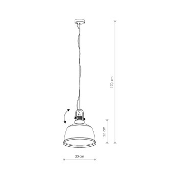 Lampa wisząca szklana loft AMALFI L 8380 - Nowodvorski