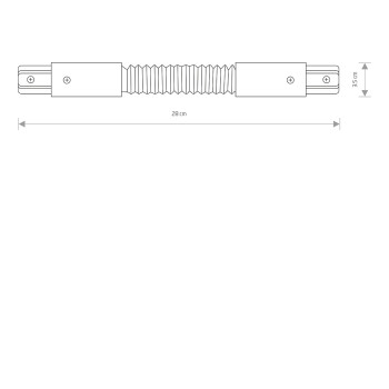 Łącznik elastyczny do szyn 1F PROFILE FLEX CONNECTOR 8383 - Nowodvorski