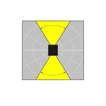 Kinkiet nowoczesny RODAN 655 duży prostokąt chrom - Argon