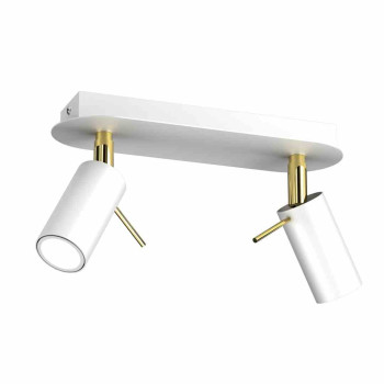 Lampa sufitowa PRESTON GOLD-WHITE 2x mini GU10 MLP7631 - Milagro - Outlet