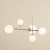 Lampa designerska wisząca DIONE 6 BEIGE 1092K17 - Aldex