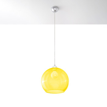 Lampa wisząca nowoczesna BALL żółta SL.0252 - Sollux