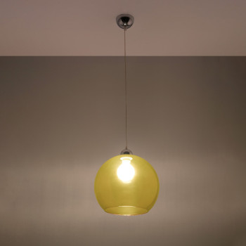 Lampa wisząca nowoczesna BALL żółta SL.0252 - Sollux