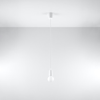 Lampa wisząca DIEGO 1 biała SL.0569 - Sollux
