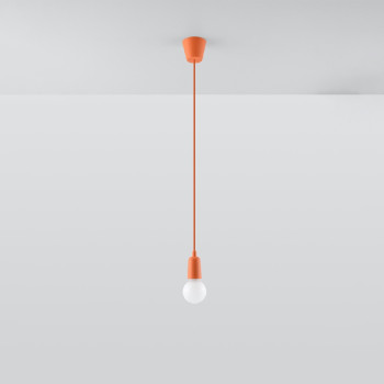 Lampa wisząca DIEGO 1 Pomarańczowy SL.0584 - Sollux