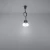 Lampa nad stół wisząca DIEGO 3 szara SL.0576 - Sollux