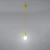 Lampa wisząca DIEGO 1 żółta SL.0578 - Sollux
