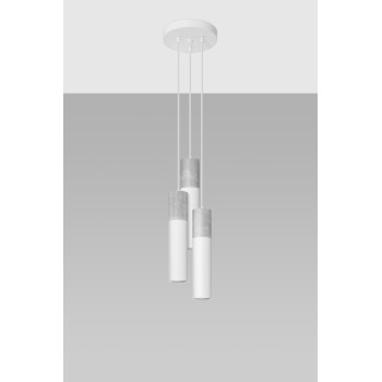 Lampa nad stół wisząca nowoczesna BORGIO 3P biały SL.1080 - Sollux