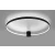 Plafon nowoczesny Ring RIO 110 czarny Moduł LED 4000K TH.136 - Thoro