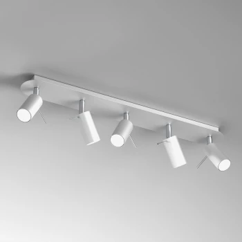 Lampa sufitowa PRESTON WHITE-CHROME 5x mini GU10 MLP7617-Milagro