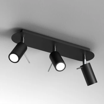 Lampa sufitowa PRESTON BLACK-CHROME 3x mini GU10 MLP7620-Milagro